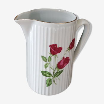 White porcelain pitcher