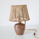 Lampe à poser artisanale "Héritage Alsacien" – Grès au sel et lumière graphique