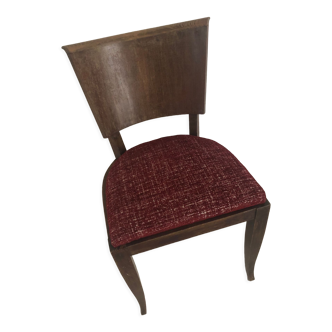 Ancienne chaise en bois retapissée