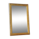 Miroir en bois doré avec moulure perlée - 70x46cm