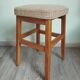 Tabouret bois et tissu scandinave