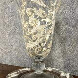 luxurious crystal vase and tray set / Murano - Baccarat