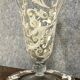 luxurious crystal vase and tray set / Murano - Baccarat