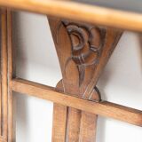 Antique French coat rack with mirror in art deco style circa 1930