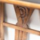Antique French coat rack with mirror in art deco style circa 1930