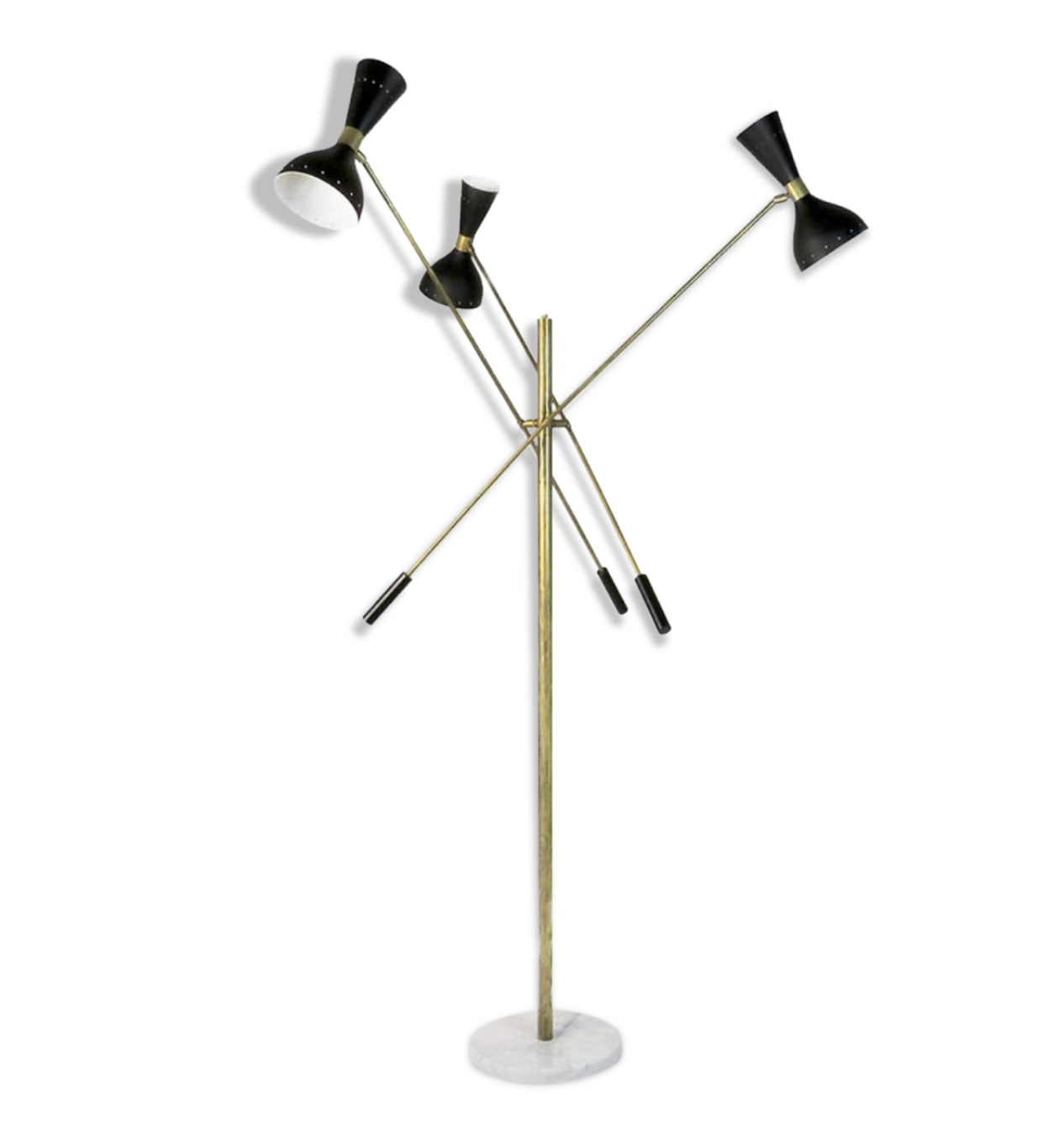 Lampadaire moonlight 3 bras noir