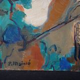 Oil on canvas Tinos monastery cyclades