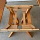Vintage style extendable oval dining table in solid elm
