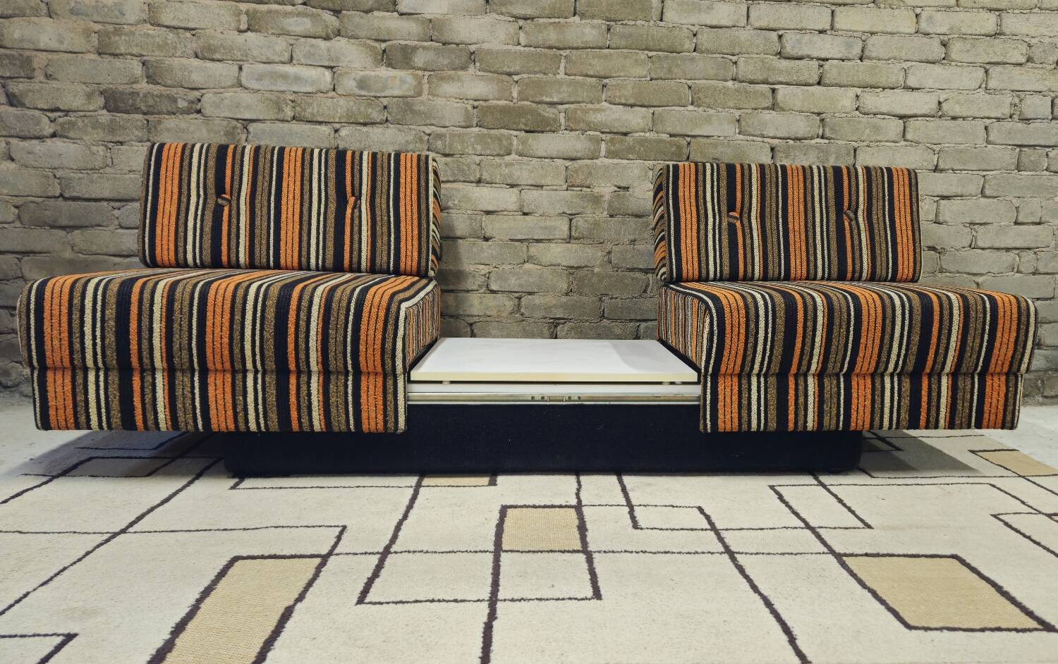 Daybed canapé modulable 1970 vintage