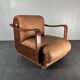Midcentury brutalist embassy lounge or easy low club chair, 1960s