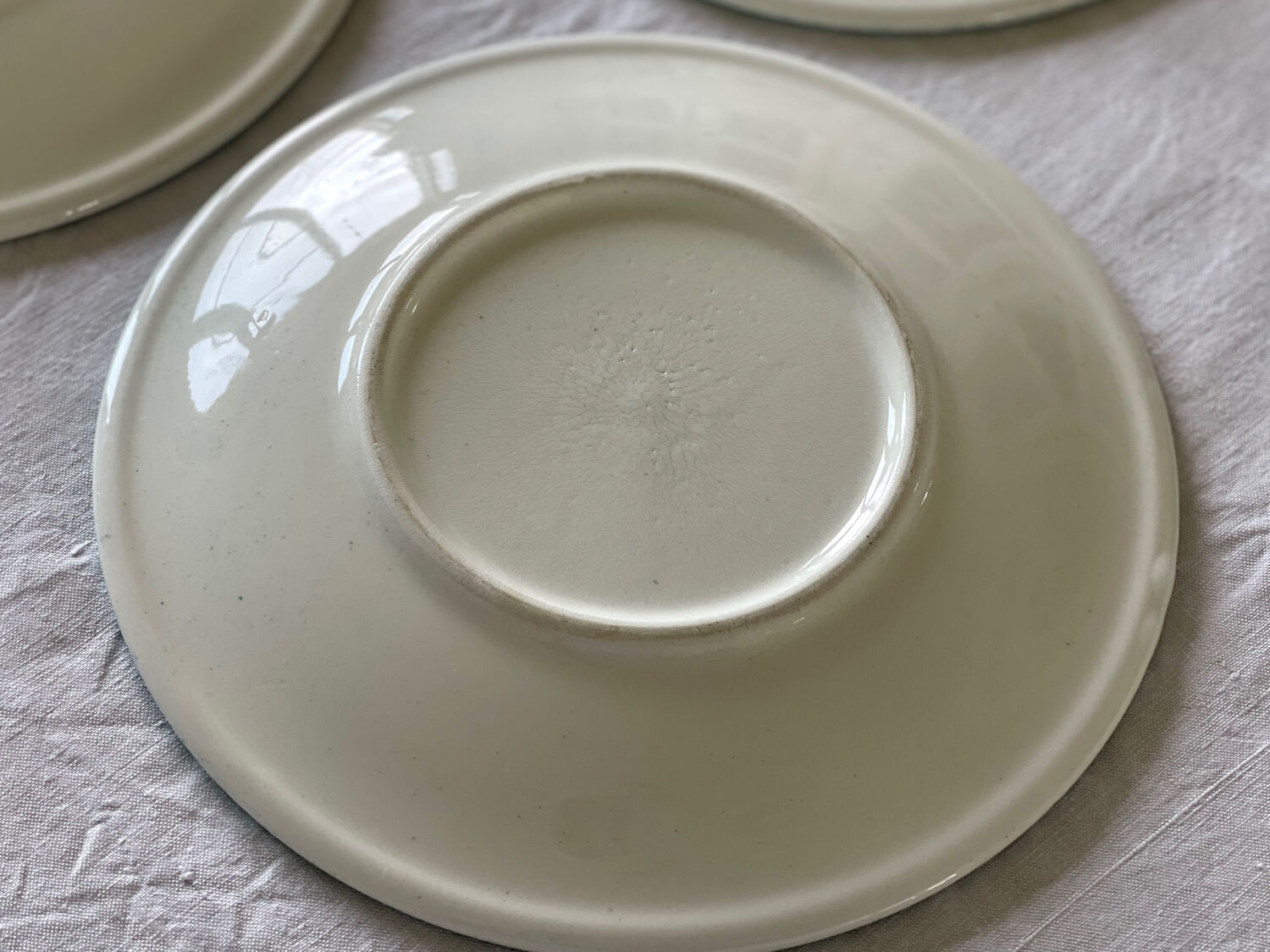 5 assiettes à dessert mouchetées Italiennes