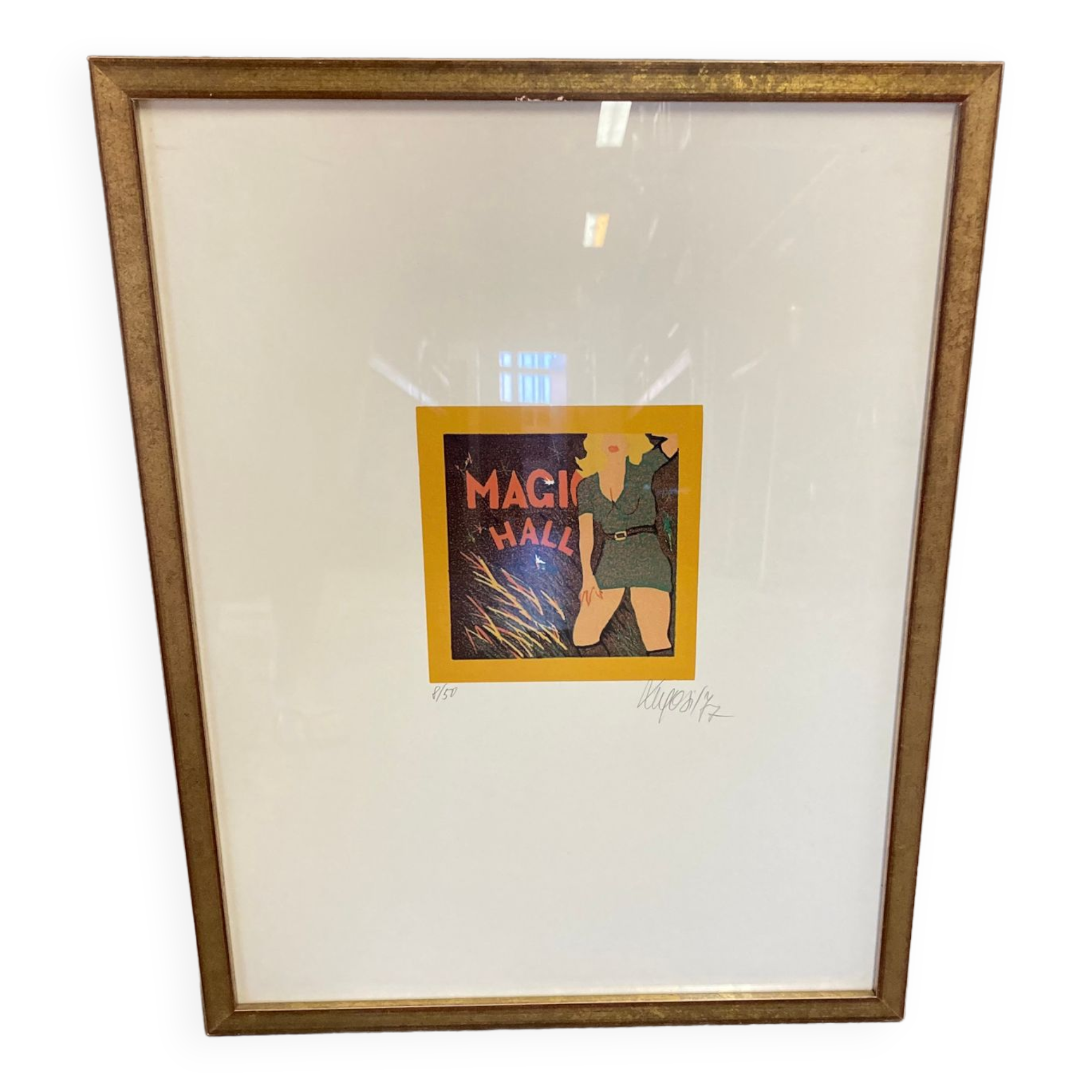 Original silkscreen printed signed 1977