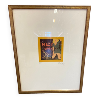 Original silkscreen printed signed 1977