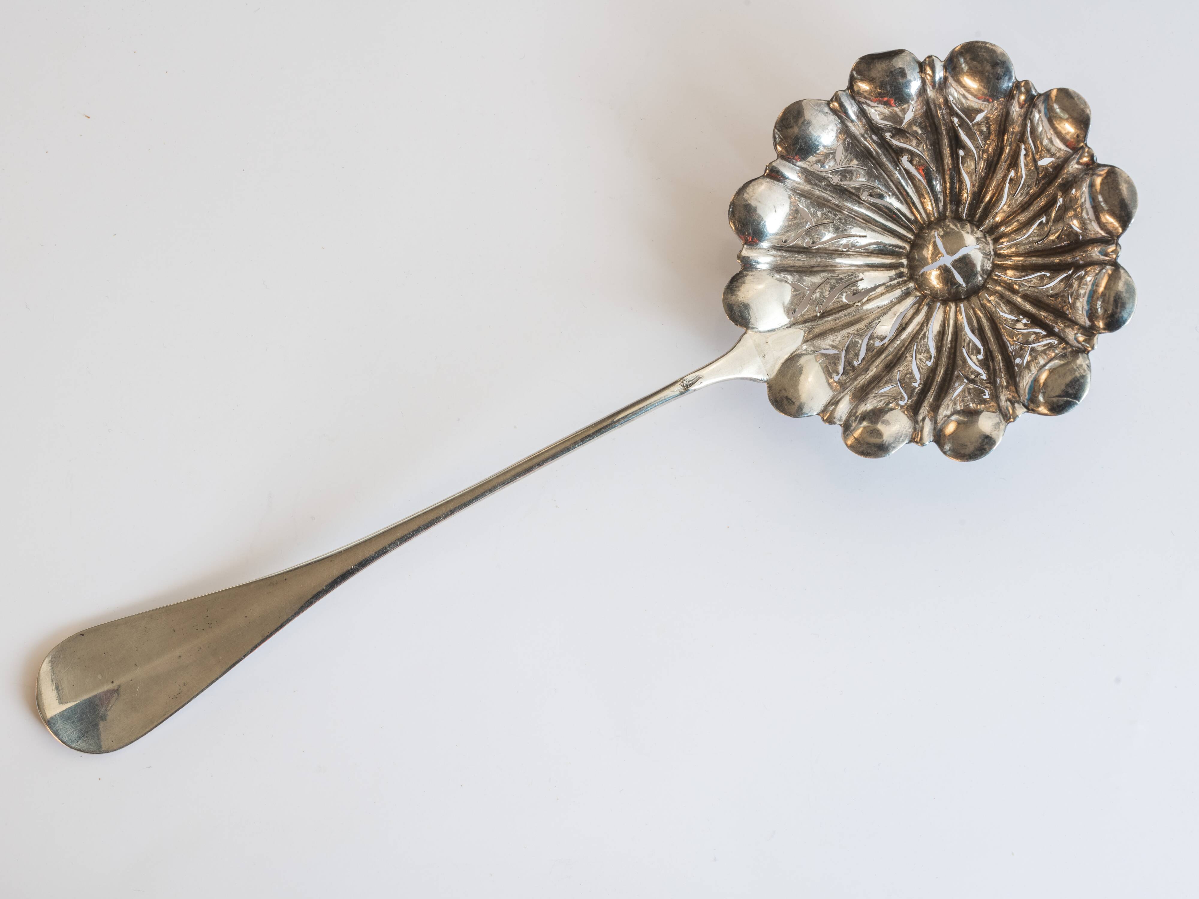 Solid silver spoon shaker