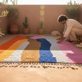 Traditional wool rug Morocco 2.5 x 1.5 m