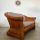 Old 2-seater rattan sofa Italian design from the 70s vintage