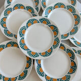 Set of 11 plates Givors France