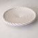 Grand plat spirale Malicorne blanc