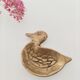 Golden brass ashtray duck