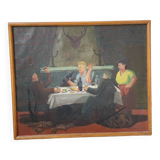 Peinture à l’huile A.Simard 1945