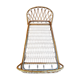 Vintage rattan basket bed