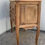 Solid raw walnut sauteuse chest of drawers