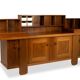 Silvio Coppola, for Bernini. Walnut enfilade with gradin. 1960s.