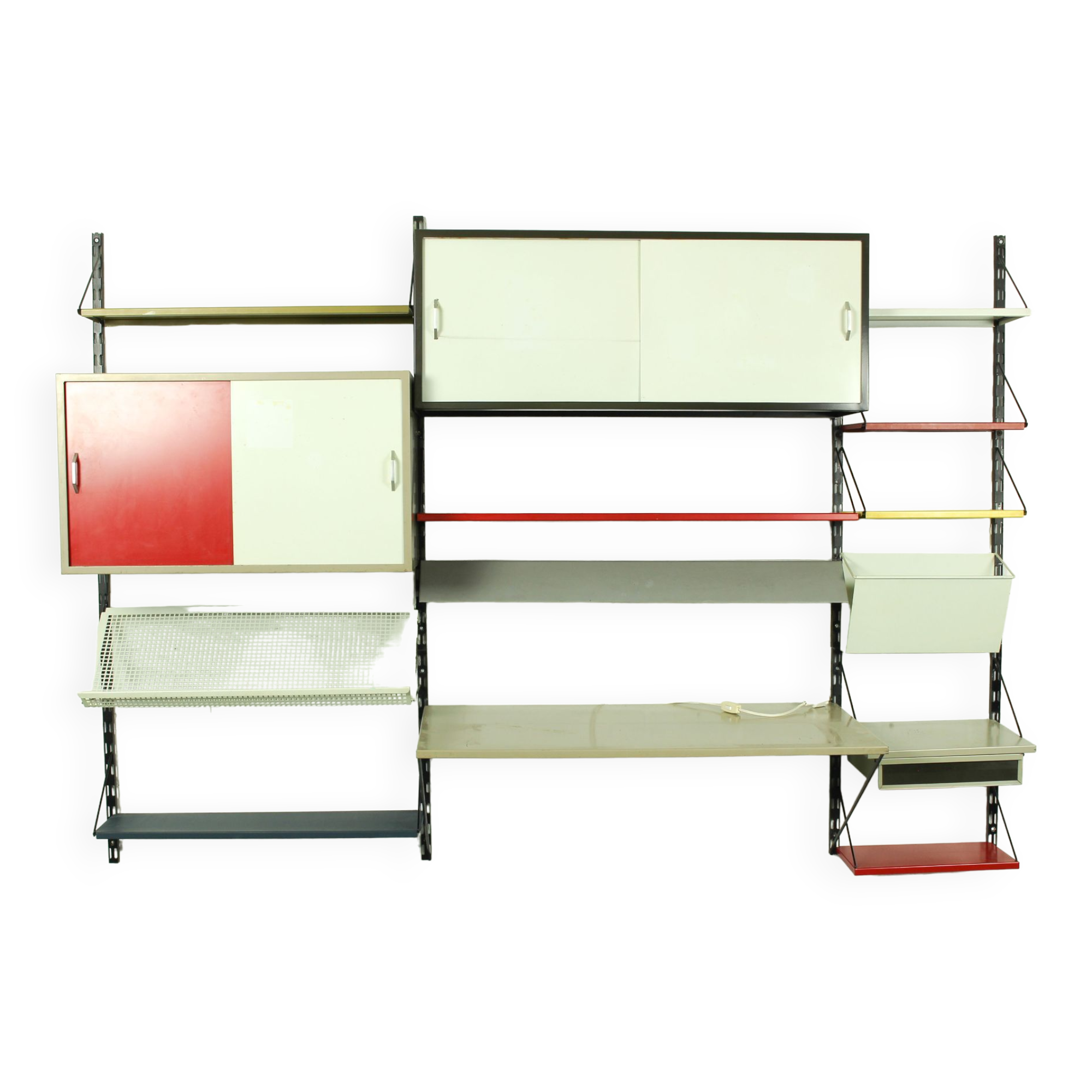 Wall Unit by Tjerk Reijenga for Pilastro with die cut magazine shelve