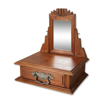 Dressing table psyche old wood art deco style