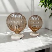 Pair of vintage globe wall lights