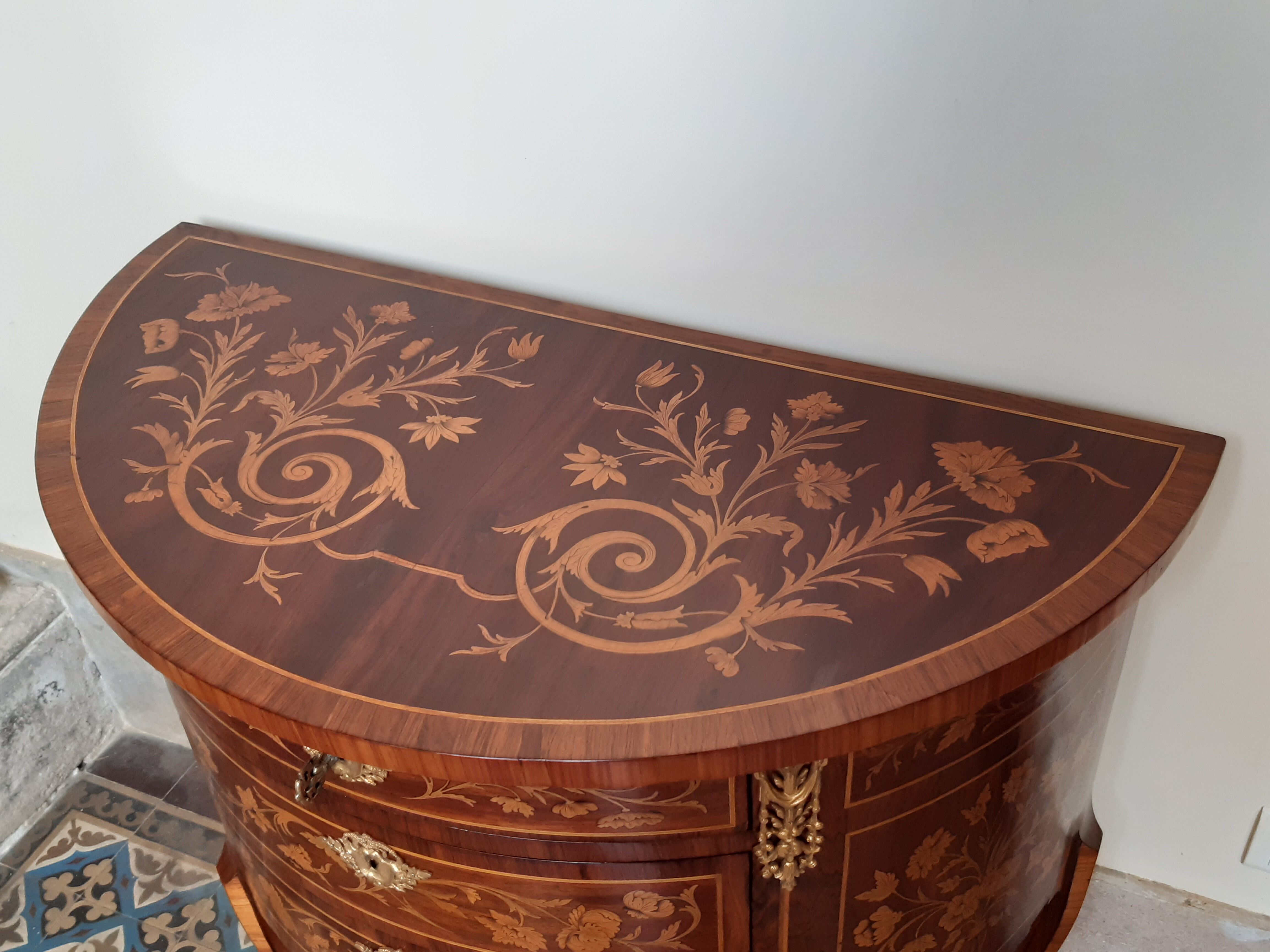 Old half-moon dresser circa 1930