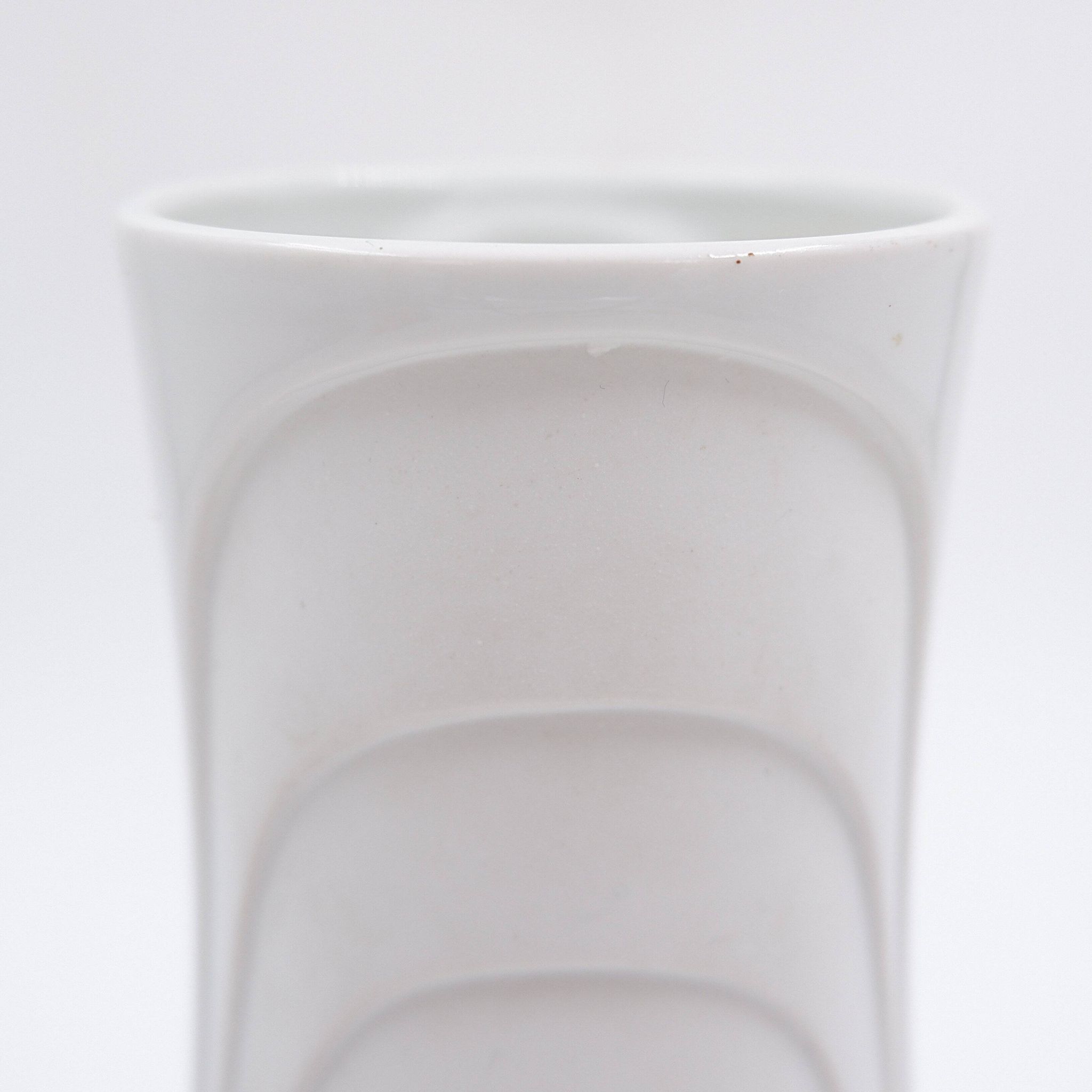 Vase en porcelaine Op Art par Royal Bavaria KPM, Allemagne, années 1970