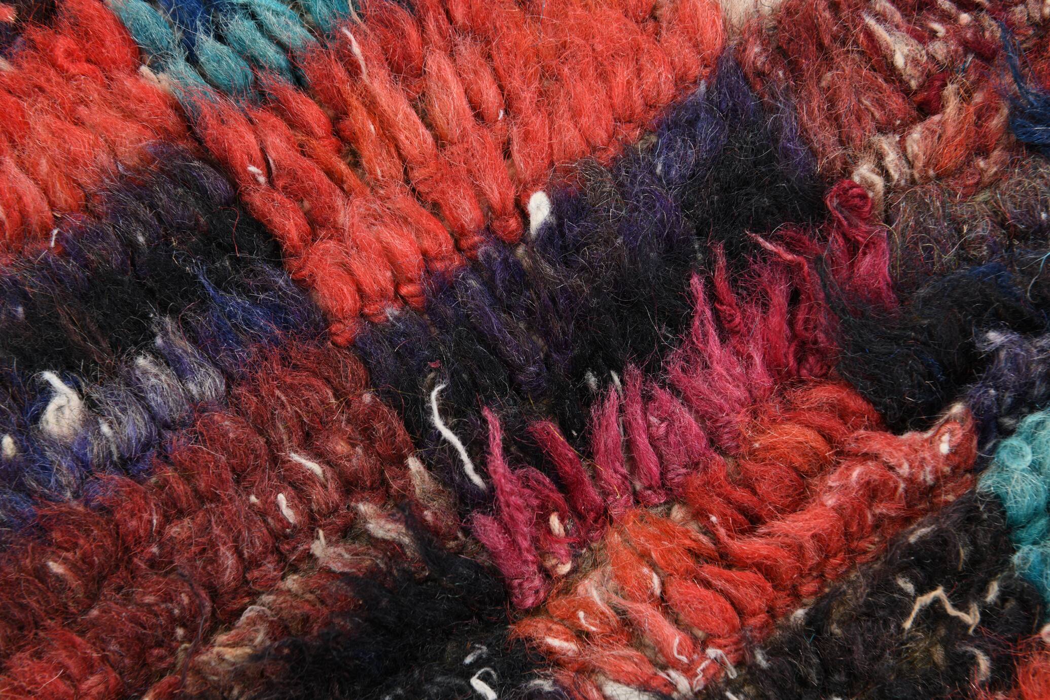 5x6 Multicolor Checkered Pattern Turkish Vintage Rug, 151x172Cm