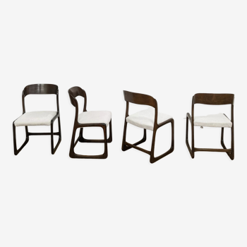 Set of 4 Scandinavian Baumann chairs