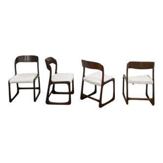 Set of 4 Scandinavian Baumann chairs