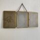 Mirror triptych vintage barber 1920 - 21 x 48 cm