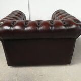 Armchair chesterfield mahogany leather English style