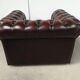 Armchair chesterfield mahogany leather English style