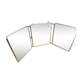 Miroir barbier triptyque