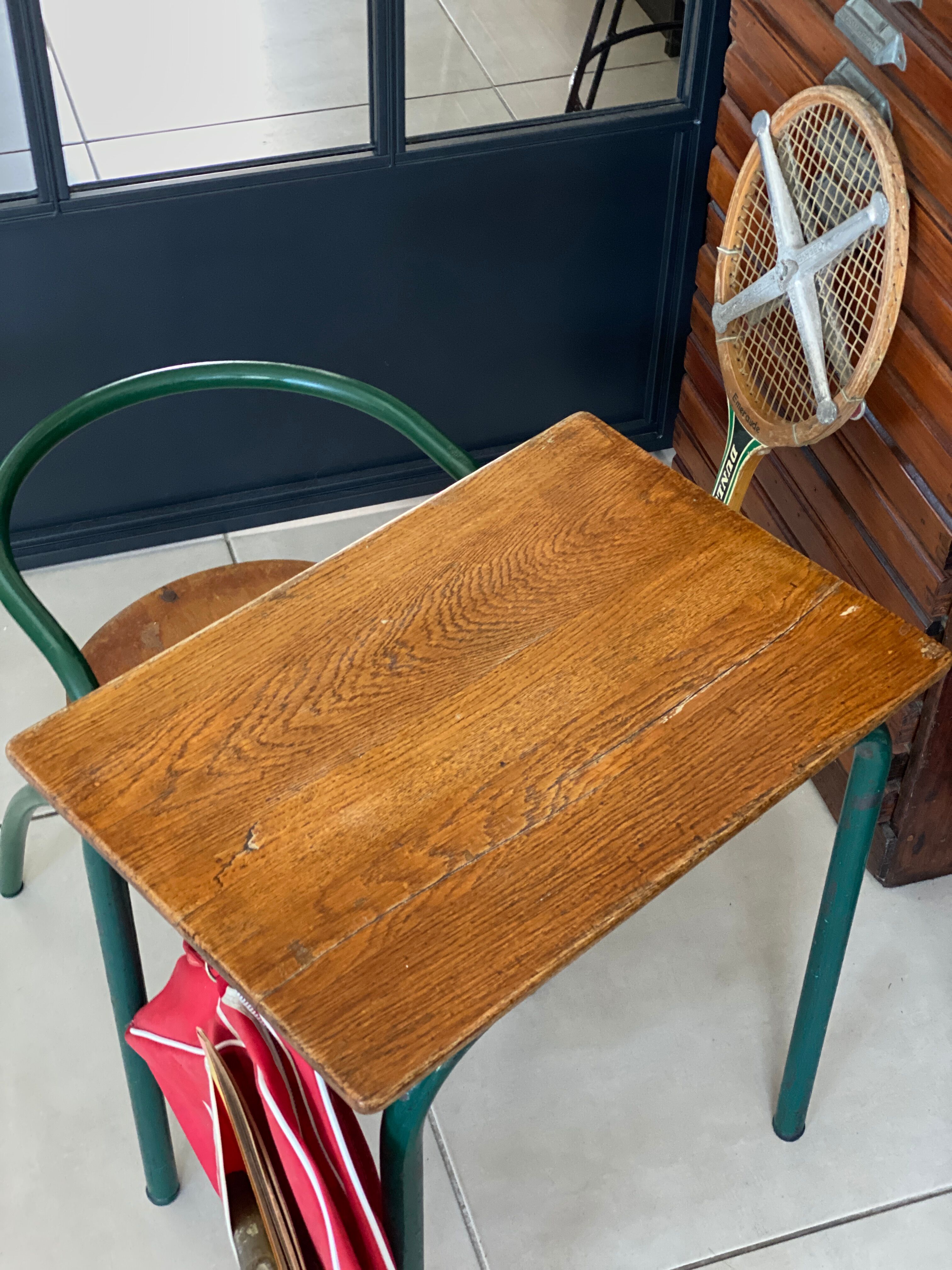 Desk and school chair set