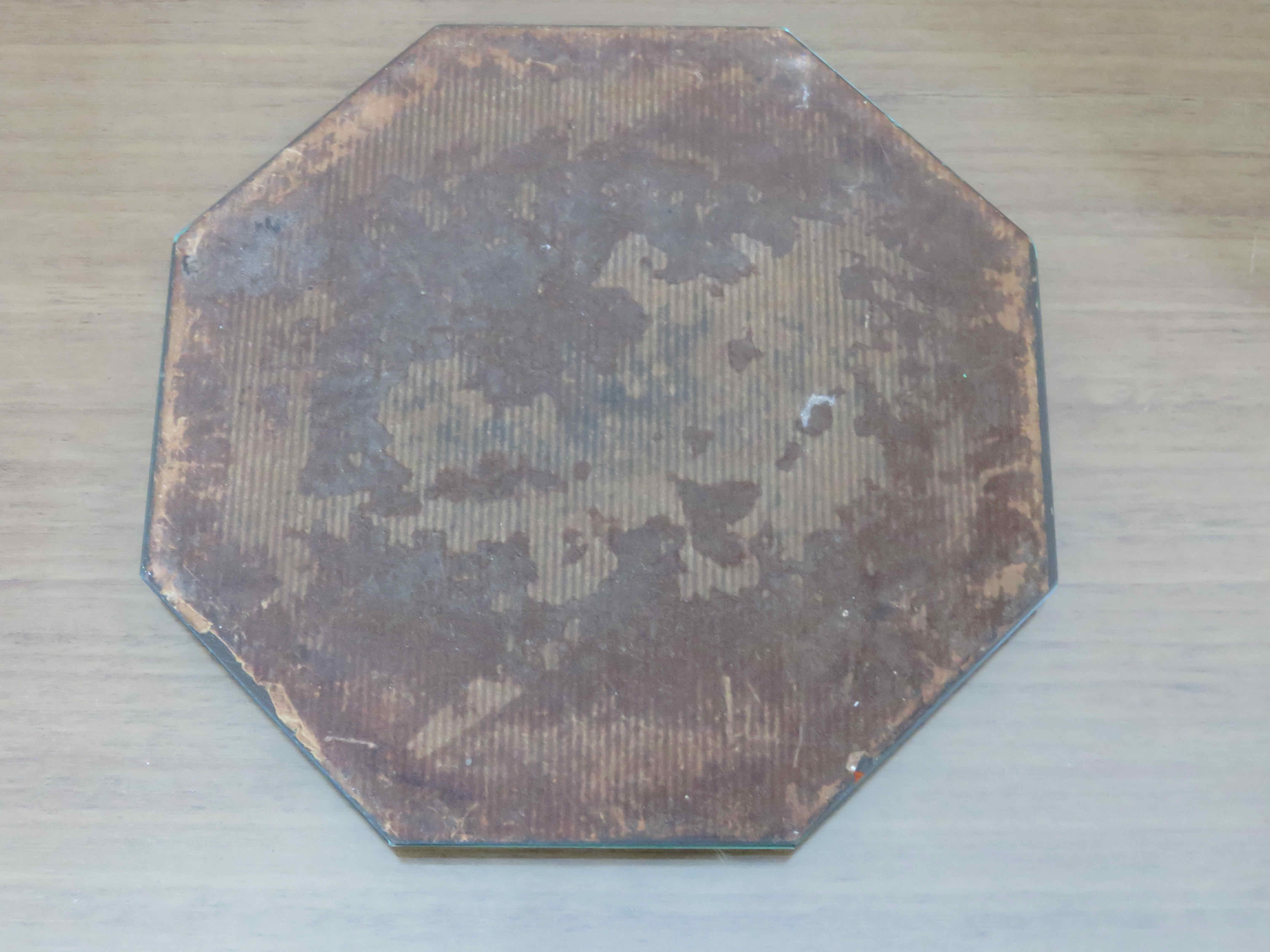 Beveled octagonal mirror 40s 50s