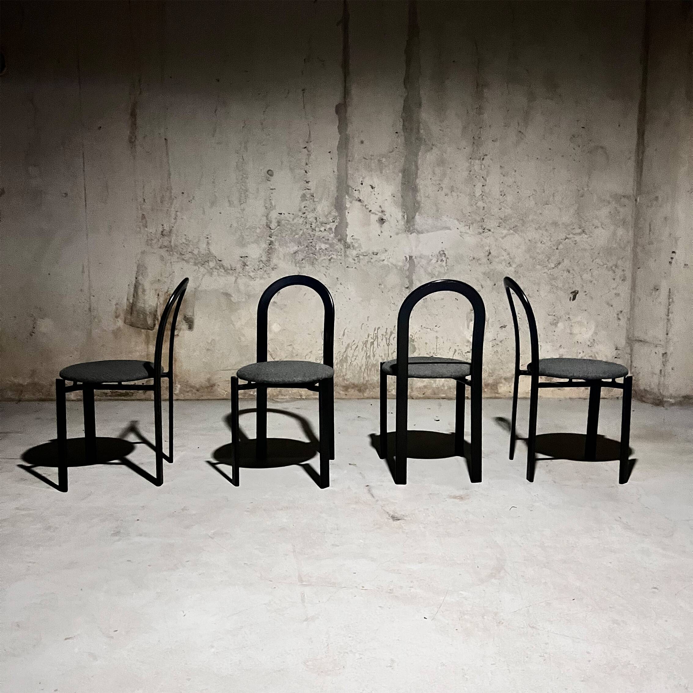 Set of 8 Postmodern Dining Chairs by Samo, 1980s