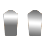 Pair of mirrors in the shape of a “policeman’s hat”. 1970s.