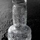 Mid-century Clear Pressed Glass Vase by Adolf Matura / Rosice / 1973