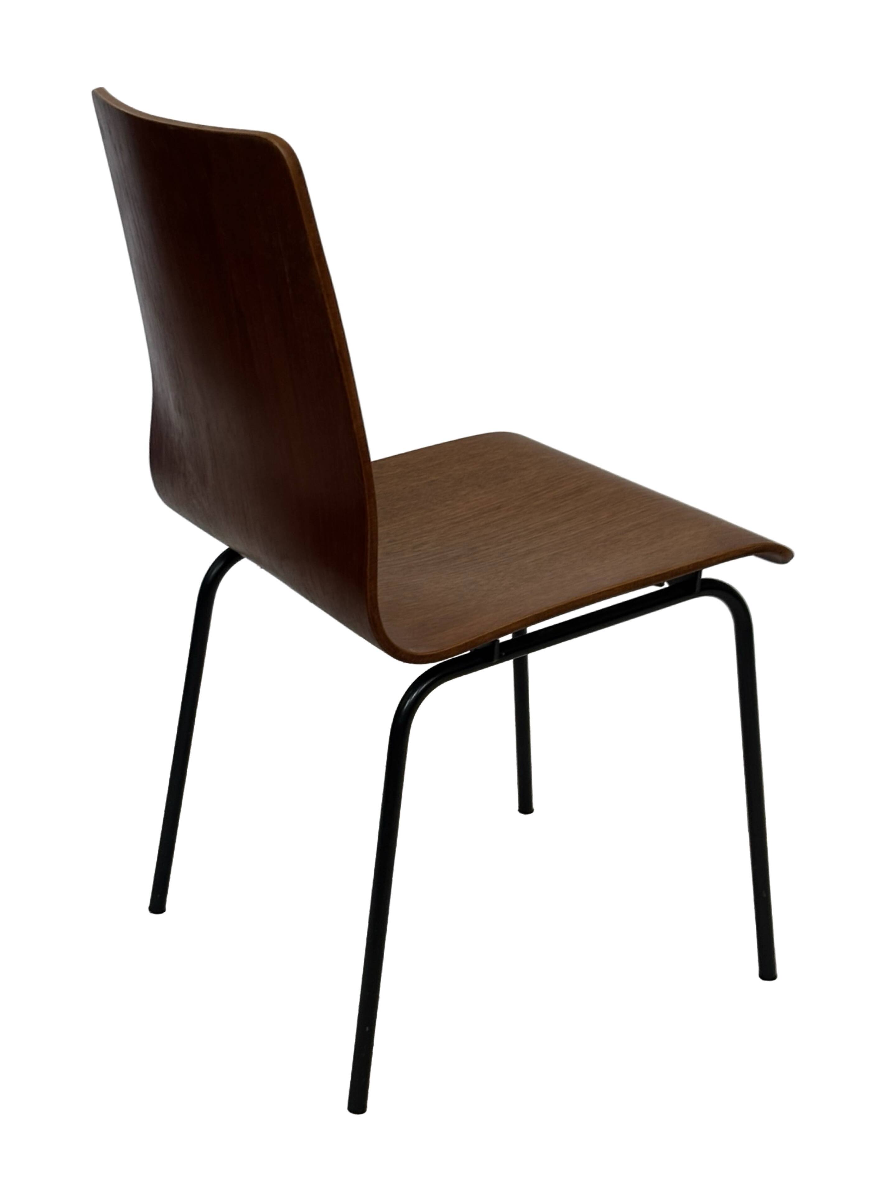 Vintage dining chair Friso Kramer for Auping 'Euroika' plywood design
