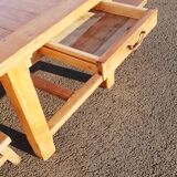 Farm table and 2 benches