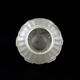 Art Deco ball vase with arches and roses in frosted molded glass