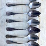 8 silver metal spoons Apollo goldsmith