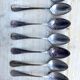 8 silver metal spoons Apollo goldsmith