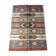 Tapis kilim en toile de jute et coton - 120cm x 180cm